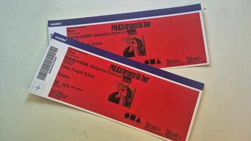 Konzertkarte polica tickets - 2x,