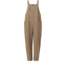 Damen Ärmellose Baggy Trägeroverall mit Lose Playstyle Latzhose und Jumpsuit