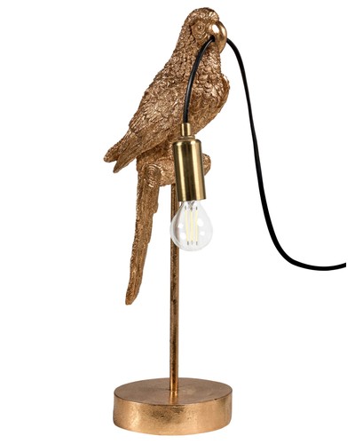 Tischlampe kunstharz gold - kunstharz,