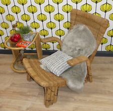 extravagant! 60er Jahre ARCO Bambus Rattan Lounge Chair Liege Sessel Relax Chair