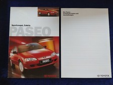 Toyota Paseo Sportcoupe Cabrio Prospekt 03.1998 + technische Daten