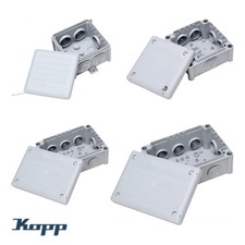 Abzweigdose Aufputz wasserdicht IP65 IP66 Abzweigkasten Feuchtraum grau Kopp