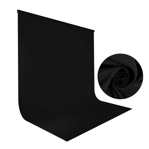 Fotohintergrund schwarz 5x2m - fotohintergrund, 1,5x2m