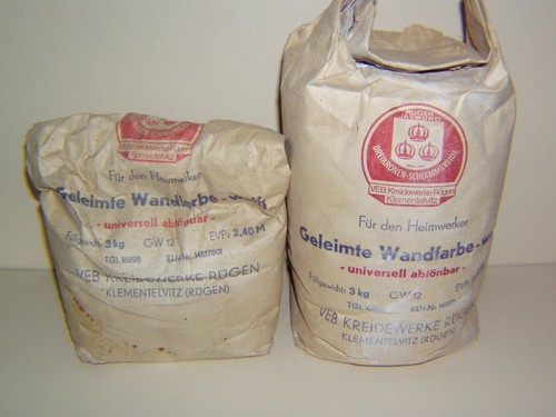 Geleimte wandfarbe ddr veb - wandfarbe,, ddr,