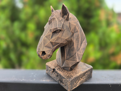 Pferdekopf low poly - pferdekopf,