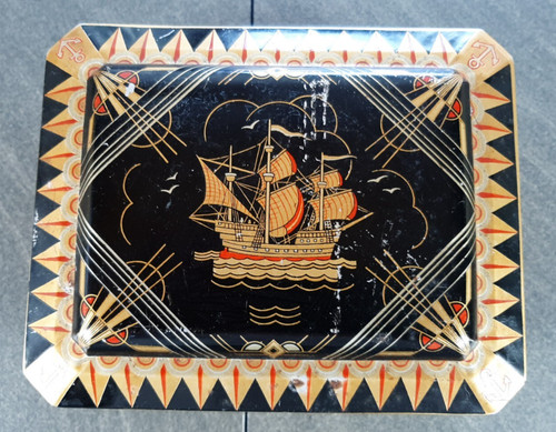 Alte blechdose segelschiff - alte,