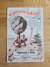 Preisliste Erzgebirgische Volkskunst Tippmann & Rietz Neuhausen Erzgeb. um 1930