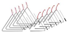 TRIANGEL SET 5x 15cm, 5x 25cm XDRUM FRÜHERZIEHUNG MUSIKINSTRUMENT INKL. SCHLÄGEL