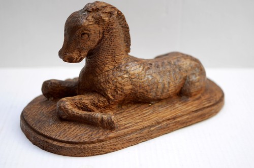 Holz skulptur liegendes - holz, "liegendes
