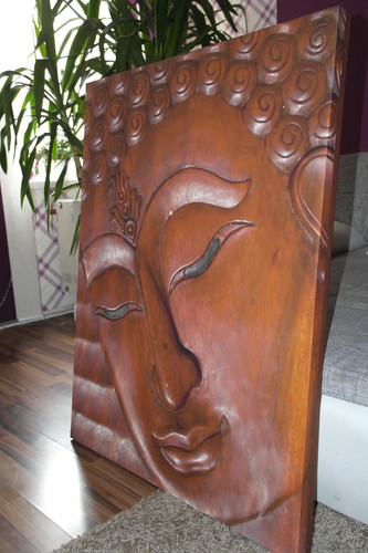 Xxl leinwand bild holz buddha - xxl,