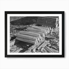 Pfahlhaufen mit Breitaxt ein