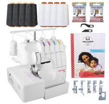 Gritzner 788 Overlock mit LED +Buch,Sondernähfüße,Overlockgarn,Nadeln,Messer