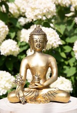 Medizin Buddha, Messing, Gold