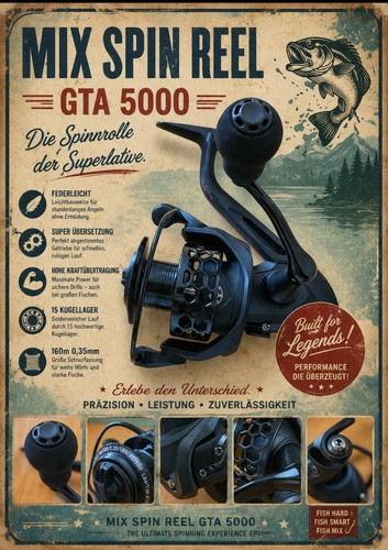 Mix spin reel gta 5000 - gta,