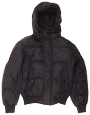 GAS Herren Graphic Hooded Padded Jacket UK 38 Medium Navy Blue EG01