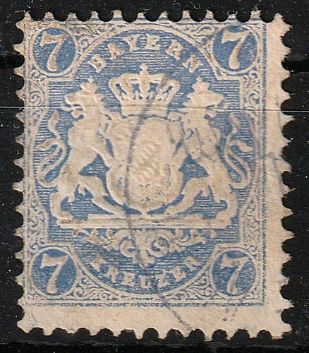 Bayern 1870 nr 25 - bayern, mi.nr.