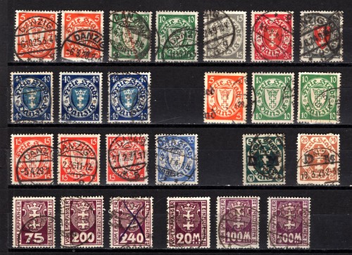 Danzig 1924 konvolut dm - 1924,