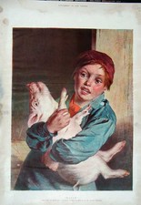 Original alter antiker Druck