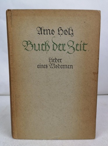 Buch der zeit lieder eines - der,
