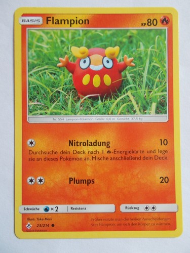 Pokemon karten 214 flampion - pokemon, 23/214