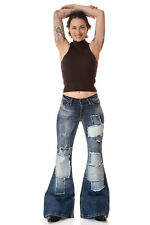 Comycom Damen Jeans Schlaghose