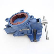 uyoyous Schwerer Schraubstock, 125mm Tischschraubstock drehbar 360°, Gusseisen S