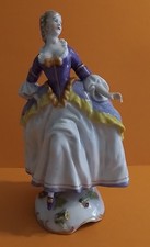 Porzellanfigur Schierholz-Plaue Tänzerin Rokoko Dame 14,5 cm
