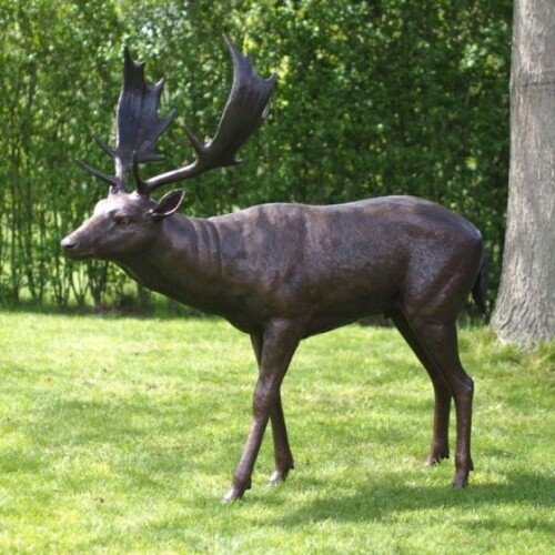 Bronzefigur hirsch - bronzefigur,