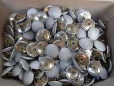 25x  Knöpfe Alu-gekörnt 25mm