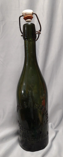 Alte glasflasche brauerei - alte,