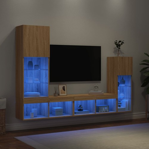 Vidaxl tlg wohnwand mit - 4-tlg.,