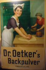 Retro Blechschild   DR OETKER
