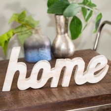Holzdeko, "Home", Braun