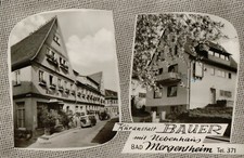 AK Bad Mergentheim "Kuranstalt Bauer" 1962 gelaufen. Echtes Foto