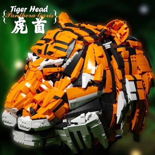 Riesiger tigerkopf skulptur - tigerkopf,