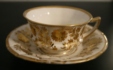 Biedermeier Prunktasse    Thüringen um 1840