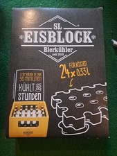 SL-Eisblock Bierkastenkühler 24x0,33l Made in Germany, 34 x 22 x 6 cm Blau