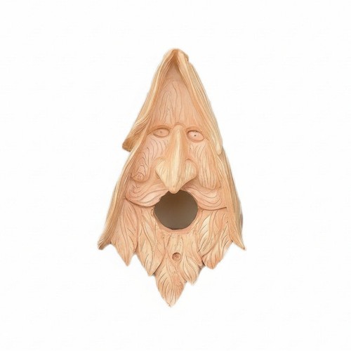 Alter mann skulptur vogelhaus - alter,