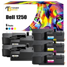 1-5er XXL Toner für Dell 1250C 1350CNW 1355CN 1355CNW C1765NFW C1760NW C1765NF