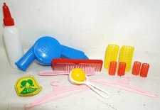 DDR Spielzeug Puppenzubehör Klapper Fön Bürste Rassel f. Puppe ARI UNBENUTZT /8