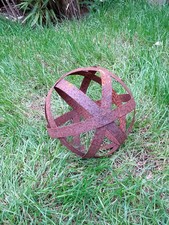 5st. Edelrost,Gartenkugel rost Dekokugel,Metall,Garten Kugel 12cm Rost,Kugeldeko