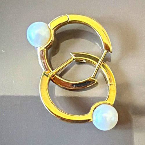 Goldfarbene creolen ohrringe - goldfarbene,