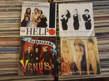 BANANARAMA 4 x 7" SINGLES: HELP/VENUS/WANT YOU BACK/LOVE IN THE FIRST DEGREE