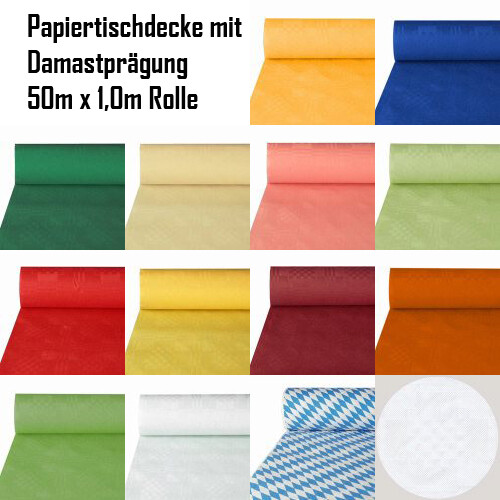 Papier tischdecke farbig - papier,