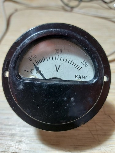 Voltmeter 250v rund - voltmeter, 250v,