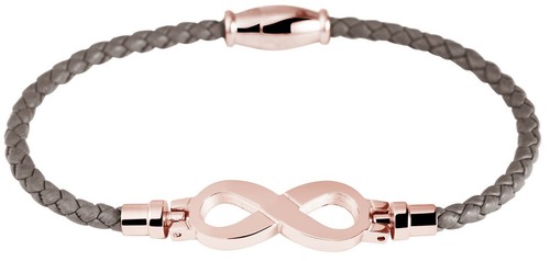 Armband edelstahl echtleder - +,
