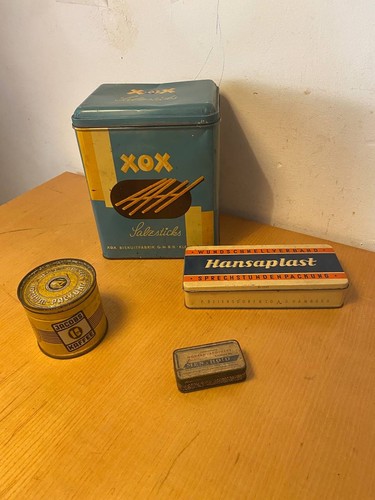 Konvolut alte blechdosen - alte,