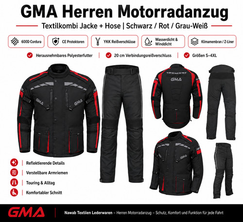 Neu herren motorradkombi - herren,