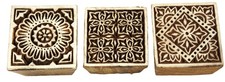 Indischer Textilstempel, Holz