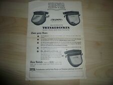 Prospekt, SUEVIA , TRÄNKEBECKEN, TRUMPF, Model  Nr. 7